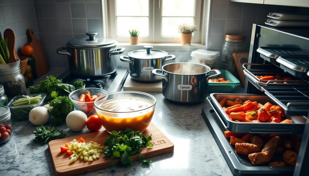 Batch cooking techniques for efficient meal prep