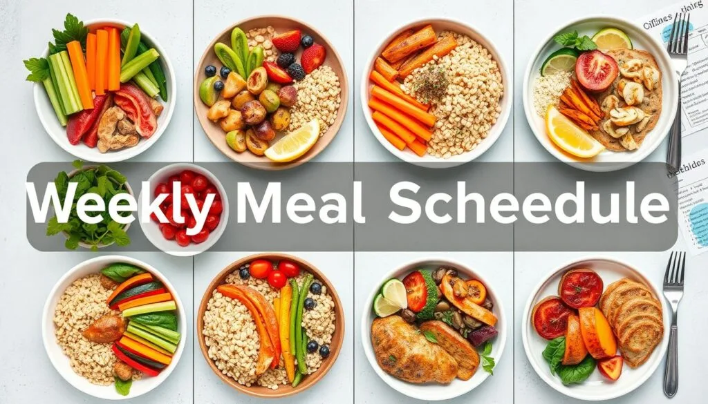 דוגמת לוח זמנים לארוחות בריאות