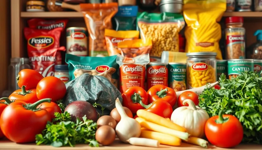 מרכיבים זמינים לאוכל מהיר